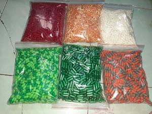 Vỏ nang rỗng nhiều màu, vỏ nhộng cứng, vỏ nhộng đóng bột giảm cân, vỏ nang gelatin size 0