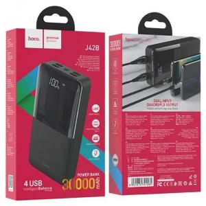 Pin sạc dự phòng Hoco J42B High 30.000mAh 2 cổng input / 4 cổng out Chính hãng