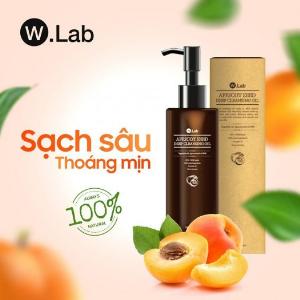 Dầu Tẩy Trang Sạch Sâu Hạt Mơ W.Lab Hàn Quốc 120ml