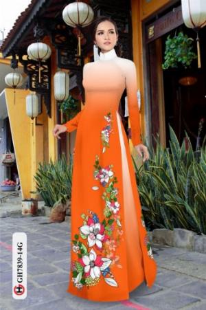 Vải áo dài hoa đẹp GH 7839
