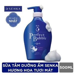 Sữa Tắm Dưỡng Ẩm Senka Perfect Bubble - Hương Linh Lan & Hoa Nhài 500ml