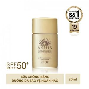Sữa Chống Nắng Dưỡng Da Anessa Perfect UV Sunscreen Skincare Milk SPF 50+ PA++++ 20ml