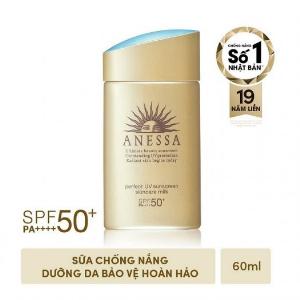 Sữa Chống Nắng Dưỡng Da Anessa Perfect UV Sunscreen Skincare Milk SPF 50+ PA++++ 60ml