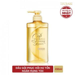 Dầu Gội Phục Hồi Hư Tổn Ngăn Rụng Tóc Tsubaki Premium Repair Shampoo 490ml