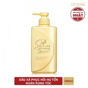 Dầu Xả Phục Hồi Hư Tổn Ngăn Rụng Tóc Tsubaki Premium Repair Conditioner 490ml