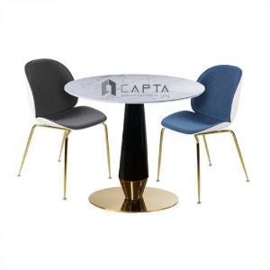 Bộ bàn tròn tiếp khách mặt đá chân sắt 2 ghế sang trọng tại HCM CAPTA