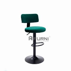 Ghế quầy bar chân sắt sơn đen nệm nhung tăng giảm CB2268A-F giá rẻ TpHCM