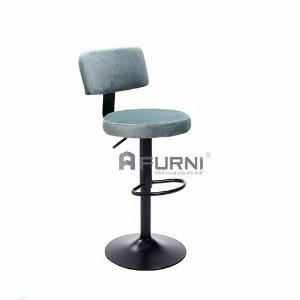 Ghế quầy bar chân sắt sơn đen nệm nhung tăng giảm CB2268A-F giá rẻ TpHCM