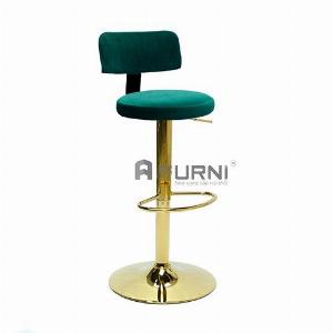 Ghế quầy bar tăng giảm nệm nhung chân vàng CB2268B-F giá rẻ tại nội thất Furni TpHCM