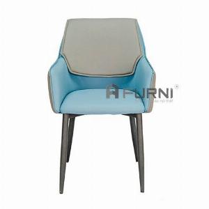 Ghế ăn nhà hàng nệm da có tay chân sắt sơn đen nhập khẩu giá rẻ RIO - P TpHCM