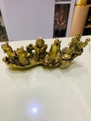 Tượng bát tiên bằng đồng dài 30cm