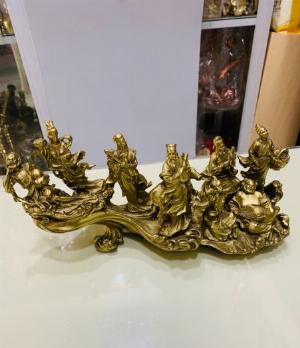 Tượng bát tiên bằng đồng dài 30cm