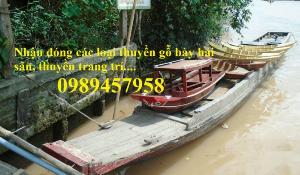 Xuồng gỗ 3m trưng hoa tết, Xuồng trang trí hoa tết