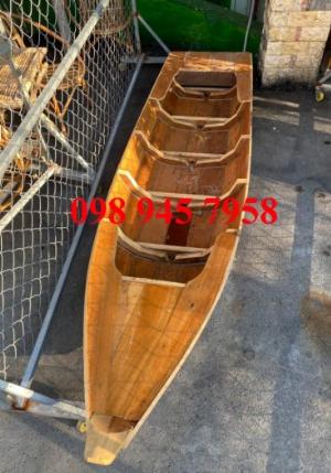 Xuồng gỗ 3m trưng hoa tết, Xuồng trang trí hoa tết