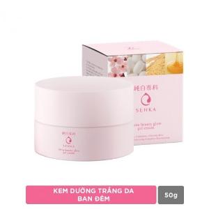 Kem Dưỡng Trắng Da Ban Đêm Senka Nhật 50g