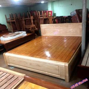 Giường ngủ gỗ sồi ngăn kéo