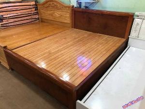 Giường ngủ gỗ xoan đào 1m8