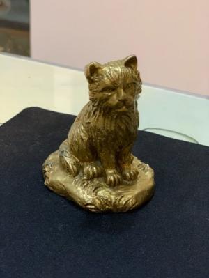 Tượng Mèo bằng đồng bằng đồng cao 8cm