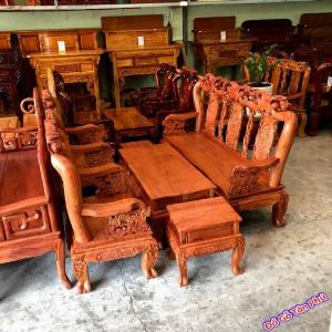Bộ bàn ghế gỗ tay 10 gỗ cẩm lai