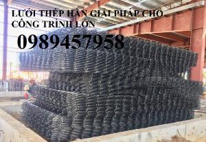 Lưới hàn chập phi 5 ô 50x150, 50x200, 100x250, 150x150, 200x200, 250x250, 300x300 hàng đen