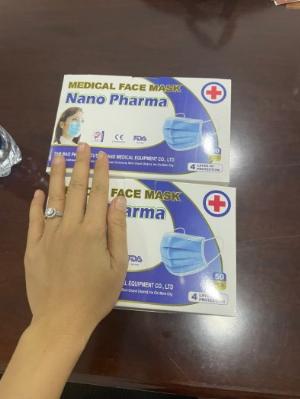 Khẩu trang 4 lớp - Khẩu trang Blue Sài Gòn Suong's House thùng 50 hộp TPHCM
