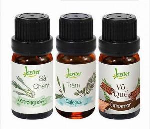 Combo 3 Chai Tinh Dầu Sức Khỏe Leviter – Sả chanh, Vỏ quế, Tràm (10ml/chai)