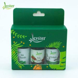 Combo 3 Chai Tinh Dầu Sức Khỏe Leviter – Sả chanh, Vỏ quế, Tràm (10ml/chai)