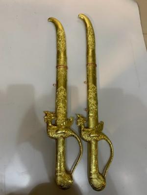 Kiếm phong thuỷ bằng đồng cao 62cm