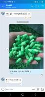 Vỏ nang rỗng màu xanh, vỏ nhộng cứng, vỏ nang gelatin màu xanh lợt
