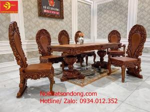 Bàn ăn nguyên tấm dày 3cm giá rẻ