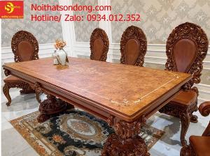 Bàn ăn nguyên tấm dày 3cm giá rẻ