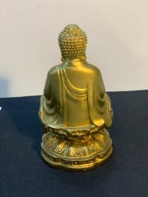 Tượng phật thích ca bằng đồng để xe oto cao 11cm