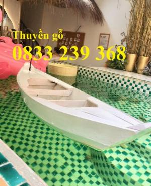 Làm thuyền gỗ trang trí, Thuyền gỗ chèo tay, Thuyền gỗ trưng bày hải sản