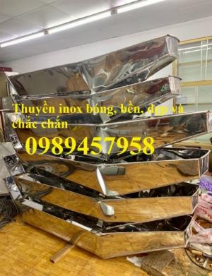 Thuyên tôn 1,5m, 1,8m, 2m, 2,5m, Thuyền inox, Thuyền tôn đi câu cá