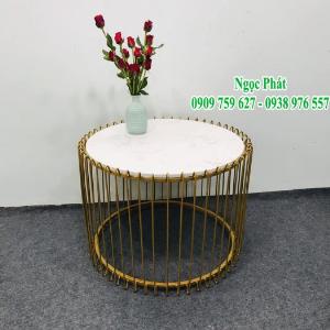Bàn Sofa Chân Sắt - Bàn Mặt Đá - NGỌC PHÁT