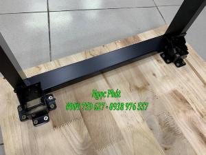 Bàn Gỗ Chân Sắt Gấp Gọn Size 100cm - NGỌC PHÁT