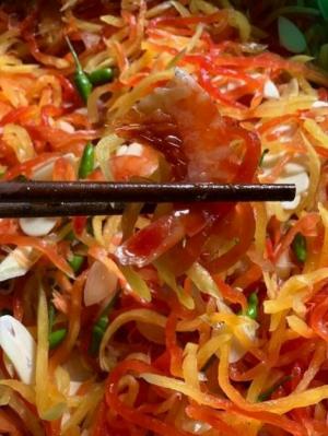 Mắm tép trộn đủ đủ