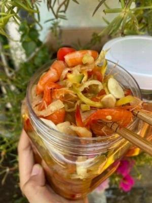 Mắm tép trộn đủ đủ