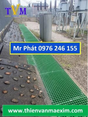 Tấm frp grating cách nhiệt, cách điện, kháng hóa chất
