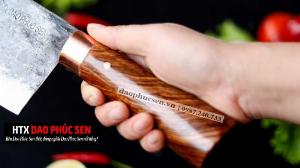 Dao phúc sen DAO THÁI 22 cán cẩm khâu đồng đỏ