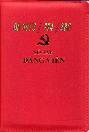 Bán sổ tay đảng viên bìa da 2021