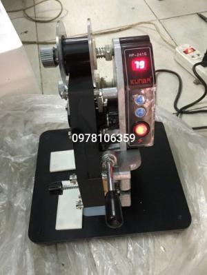 Máy in date thủ công, máy in hạn sử dụng, máy đóng date lên tem nhãn bao bì, máy in date dập tay