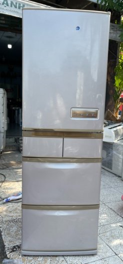 Tủ lạnh Hitachi 5 cánh 415 L, tiết kiệm điện, R600a, màu nâu, còn mới >90%