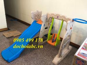 Cầu trượt xích đu cho bé mầm non giá rẻ - chất lượng nhất