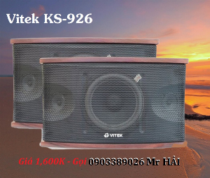 Loa Vitek KS-926 chuyên dành cho Karaoke Gia Đình, giá rẻ, giá đẹp tại Điện Máy Hải