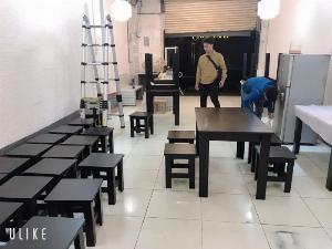 Bàn ghế gỗ Sơn đen cafe tại xưởng NT Nguyễn hoàng