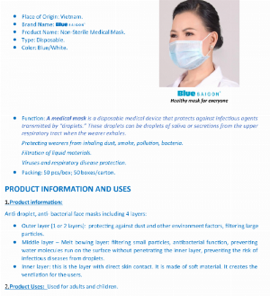 Khẩu trang Blue Saigon Face Mask - combo 5 hộp 199k