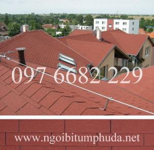 Nhà lợp mái chữ nhật, tấm lợp mái bitum chữ nhật