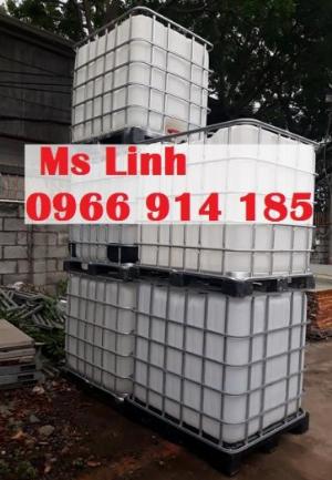 Bồn nhựa IBC 1000L COMBO chuyên đựng hóa chất (khung thép)