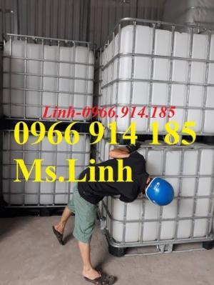 Bồn nhựa IBC 1000L COMBO chuyên đựng hóa chất (khung thép)